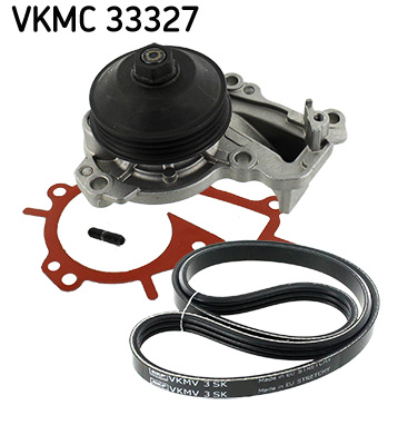 SKF Hosszbordásszíjkészlet vízpumpával VKMC33327_SKF